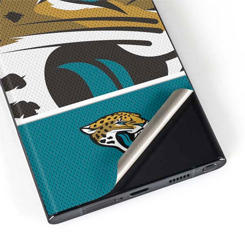 NFL Jacksonville Jaguars Zone Block Galaxy S22 Ultra Skin