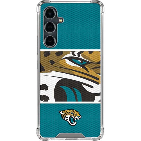 NFL Jacksonville Jaguars Zone Block Galaxy S23 FE Clear Case