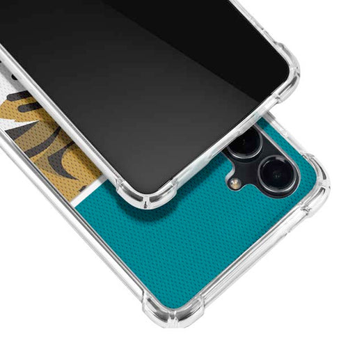 NFL Jacksonville Jaguars Zone Block Galaxy S23 FE Clear Case