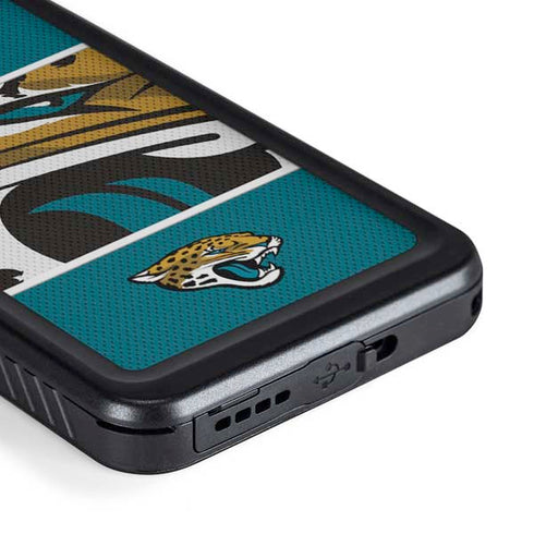 NFL Jacksonville Jaguars Zone Block Galaxy S23 Plus Waterproof Case