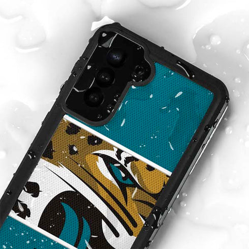 NFL Jacksonville Jaguars Zone Block Galaxy S23 Plus Waterproof Case