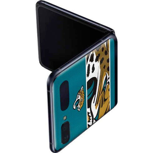 NFL Jacksonville Jaguars Zone Block Galaxy Z Flip Skin