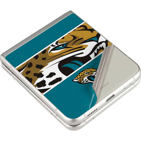NFL Jacksonville Jaguars Zone Block Galaxy Z Flip3 5G Skin