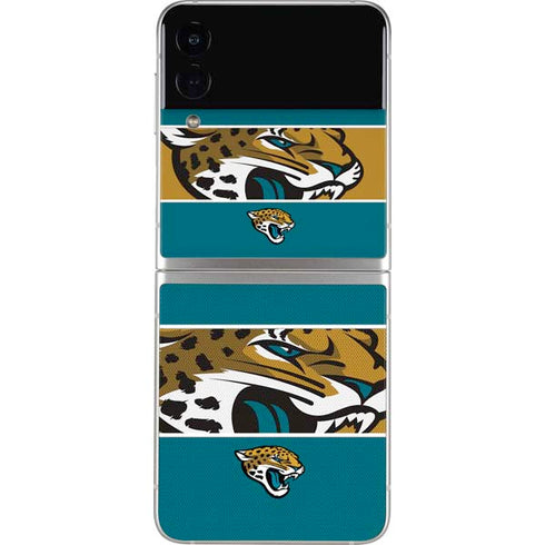 NFL Jacksonville Jaguars Zone Block Galaxy Z Flip4 5G Skin