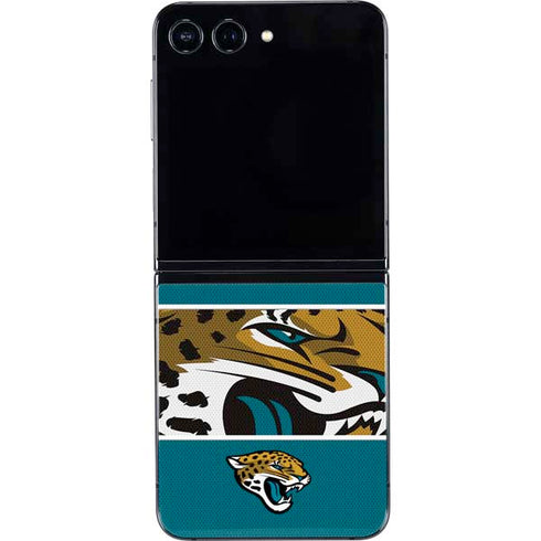 NFL Jacksonville Jaguars Zone Block Galaxy Z Flip5 5G Skin