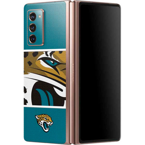 NFL Jacksonville Jaguars Zone Block Galaxy Z Fold2 5G Skin