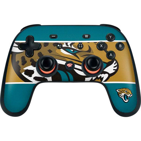 NFL Jacksonville Jaguars Zone Block Google Stadia Controller Skin