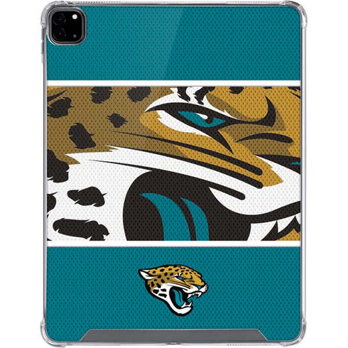 NFL Jacksonville Jaguars Zone Block iPad Pro 12.9in (2020) Clear Case