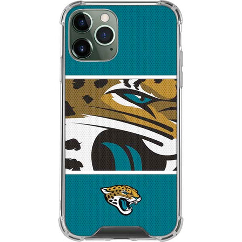 NFL Jacksonville Jaguars Zone Block iPhone 11 Pro Max Clear Case