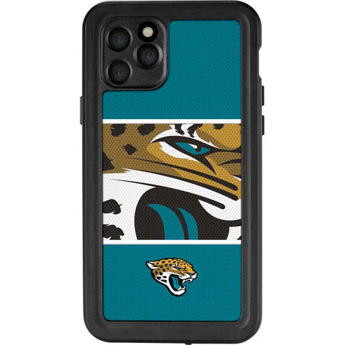 NFL Jacksonville Jaguars Zone Block iPhone 11 Pro Waterproof Case