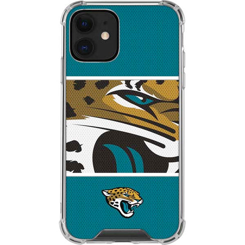 NFL Jacksonville Jaguars Zone Block iPhone 12 Clear Case