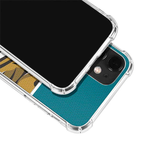NFL Jacksonville Jaguars Zone Block iPhone 12 Mini Clear Case