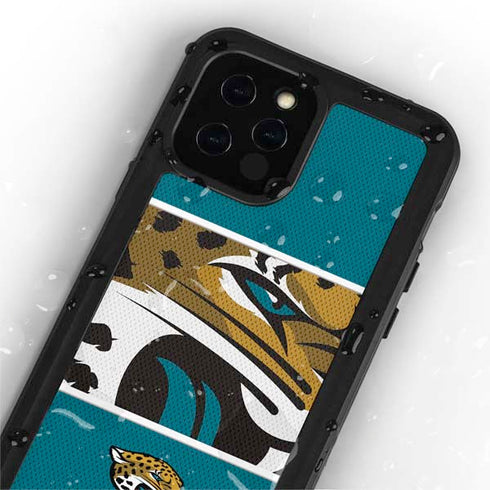 NFL Jacksonville Jaguars Zone Block iPhone 12 Pro Waterproof Case