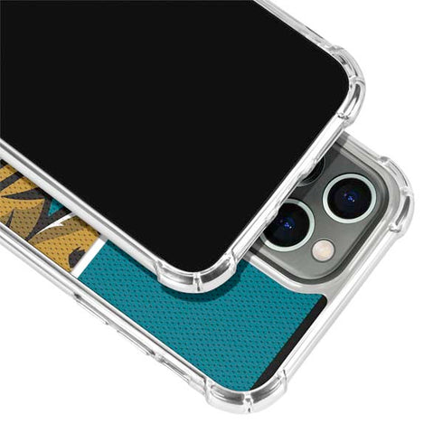 NFL Jacksonville Jaguars Zone Block iPhone 13 Pro Max Clear Case