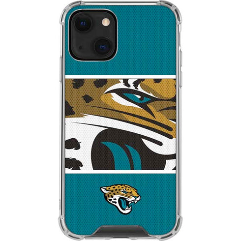 NFL Jacksonville Jaguars Zone Block iPhone 14 Clear Case