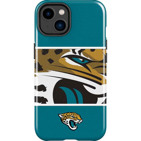 NFL Jacksonville Jaguars Zone Block iPhone 15 Plus Impact Case