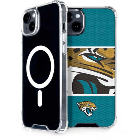 NFL Jacksonville Jaguars Zone Block iPhone 15 Plus MagSafe Case