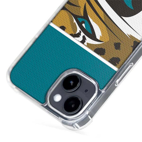 NFL Jacksonville Jaguars Zone Block iPhone 15 Plus MagSafe Case