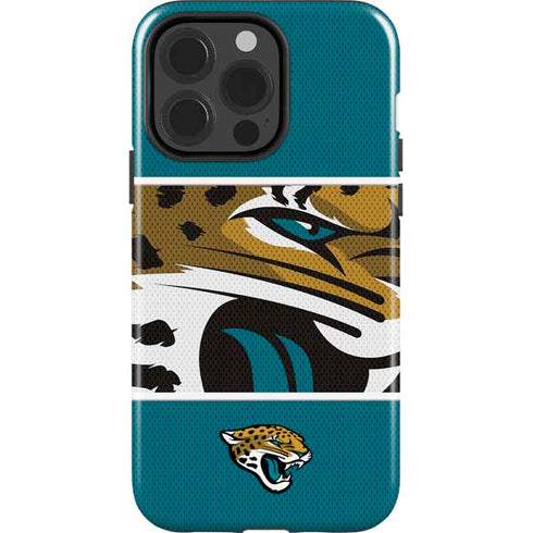 NFL Jacksonville Jaguars Zone Block iPhone 15 Pro Impact Case