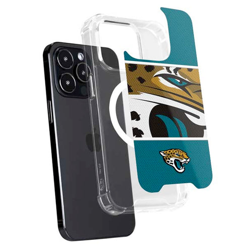 NFL Jacksonville Jaguars Zone Block iPhone 14 Pro MagSafe Case