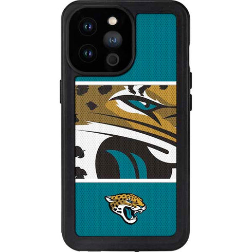 NFL Jacksonville Jaguars Zone Block iPhone 14 Pro Max Waterproof Case