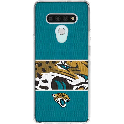 NFL Jacksonville Jaguars Zone Block LG Stylo 6 Clear Case