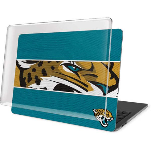 NFL Jacksonville Jaguars Zone Block MacBook Pro 15in (2016-19) Case plus Skin