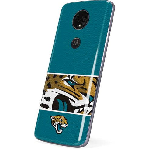 NFL Jacksonville Jaguars Zone Block Moto E5 Plus Skin