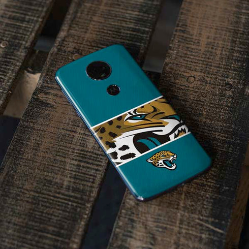 NFL Jacksonville Jaguars Zone Block Moto E5 Plus Skin