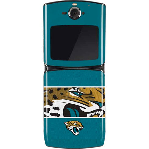 NFL Jacksonville Jaguars Zone Block Motorola RAZR Skin