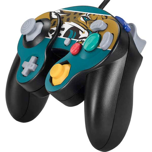 NFL Jacksonville Jaguars Zone Block Nintendo GameCube Controller Skin