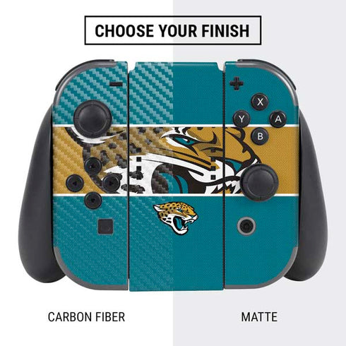 NFL Jacksonville Jaguars Zone Block Nintendo Switch Bundle Skin