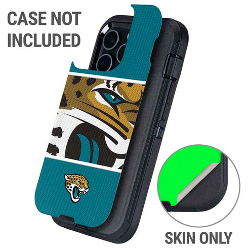 NFL Jacksonville Jaguars Zone Block Otterbox Defender iPhone Skin