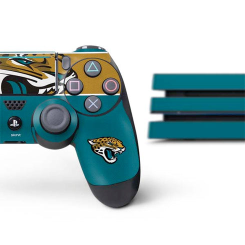 NFL Jacksonville Jaguars Zone Block PS4 Pro Bundle Skin