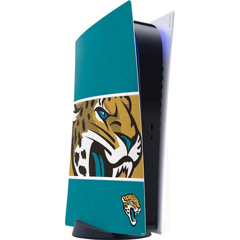 NFL Jacksonville Jaguars Zone Block PS5 Digital Edition Console Skin