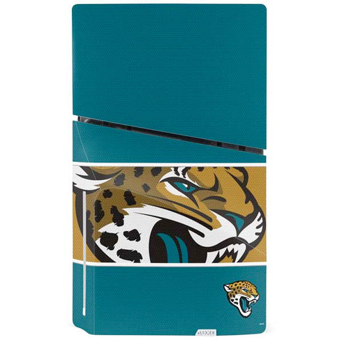 NFL Jacksonville Jaguars Zone Block PS5 Slim Disk Console Skin
