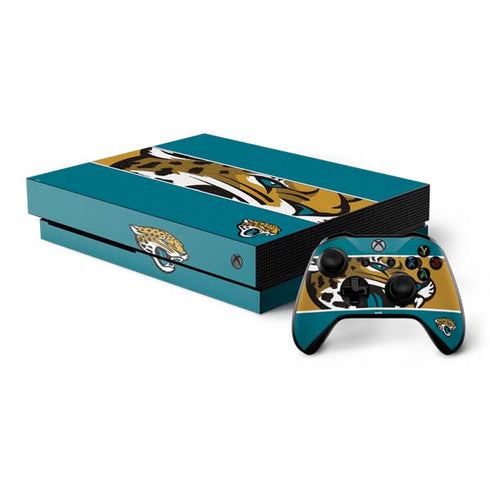 NFL Jacksonville Jaguars Zone Block Xbox One X Bundle Skin