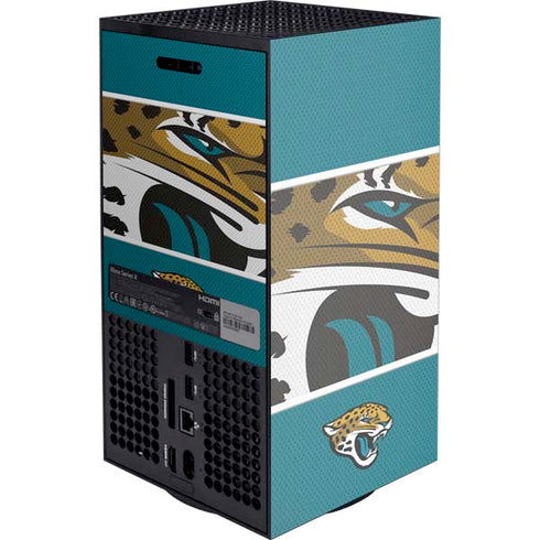 NFL Jacksonville Jaguars Zone Block Xbox Series X Console Skin