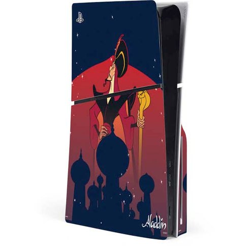 Disney Aladdin Jafar The Royal Vizier PS5 Slim Disk Console Skin