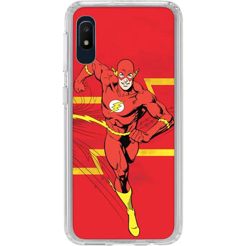 DC Comics The Flash Classic Art Running Pose Galaxy A10e Clear Case