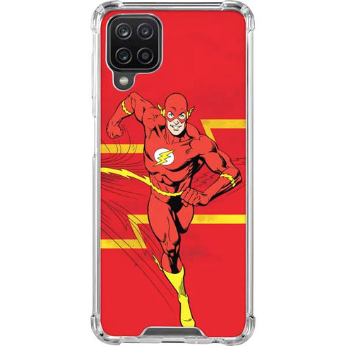 DC Comics The Flash Classic Art Running Pose Galaxy A12 Clear Case