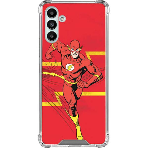 DC Comics The Flash Classic Art Running Pose Galaxy A13 5G Clear Case
