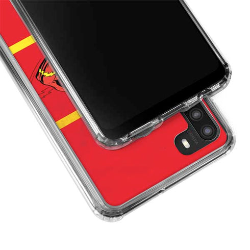 DC Comics The Flash Classic Art Running Pose Galaxy A21 Clear Case