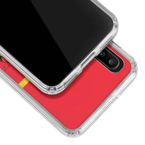 DC Comics The Flash Classic Art Running Pose Galaxy A30 Clear Case