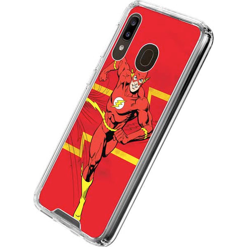 DC Comics The Flash Classic Art Running Pose Galaxy A30 Clear Case