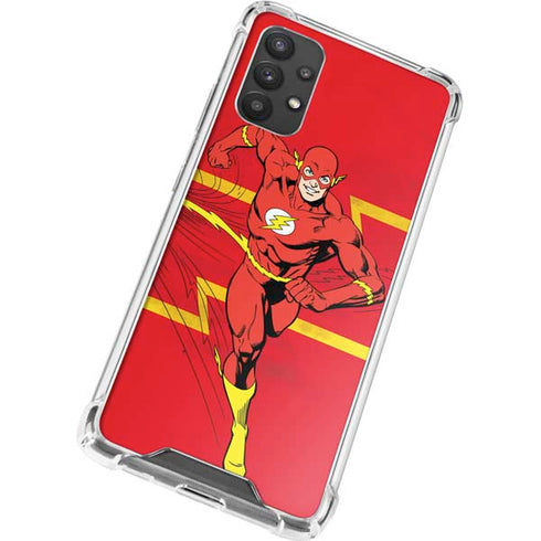 DC Comics The Flash Classic Art Running Pose Galaxy A32 5G Clear Case