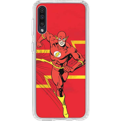 DC Comics The Flash Classic Art Running Pose Galaxy A50 Clear Case