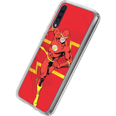 DC Comics The Flash Classic Art Running Pose Galaxy A50 Clear Case