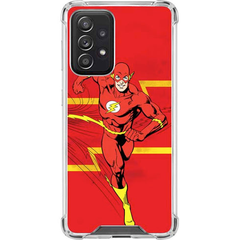 DC Comics The Flash Classic Art Running Pose Galaxy A52 5G Clear Case