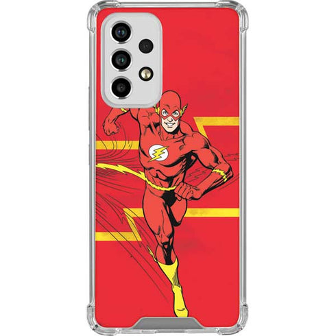 DC Comics The Flash Classic Art Running Pose Galaxy A53 5G Clear Case